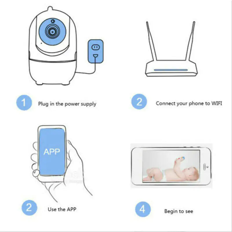 1080P Night Vision WiFi Security Cam