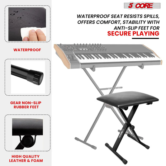 Z-Style Adjustable Keyboard Setup with Bench