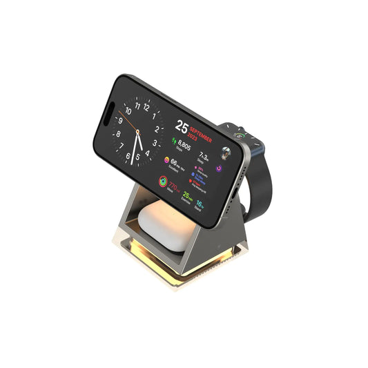3-in-1 Magnetic Multi-Device Wireless Charging Dock